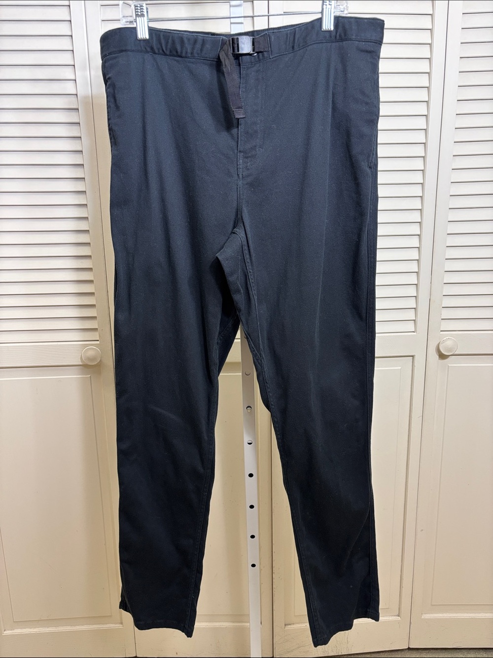 Topo Designs Twill Pants Men's Black Integrated Belt Gorpcore Size XL